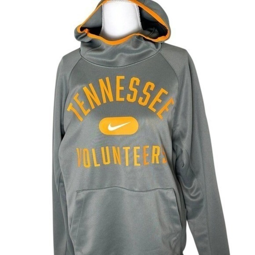 Nike Tennessee Volunteers Gray Orange Pullover Hoodie‎ Therma Fit Mens